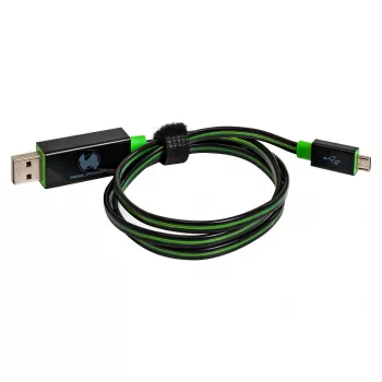Kabel USB RealPower A/Micro-USB B 0.75m