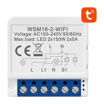 Smart switch module Avatto WSM16-W2 WiFi remote control, single-channel relay for home automation