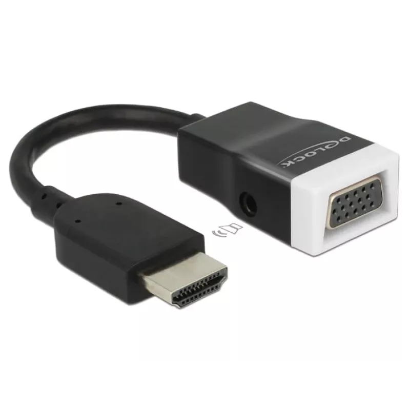 Adapter kabla wideo HDMI Typ A VGA D-Sub + 3,5 mm DeLOCK 65587