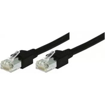 Tecline - Kabel krosowy - RJ-45 (M) do RJ-45 (M) - 1,5 m - S/UTP - CAT 5e - Snagless - Czarny (719015S)