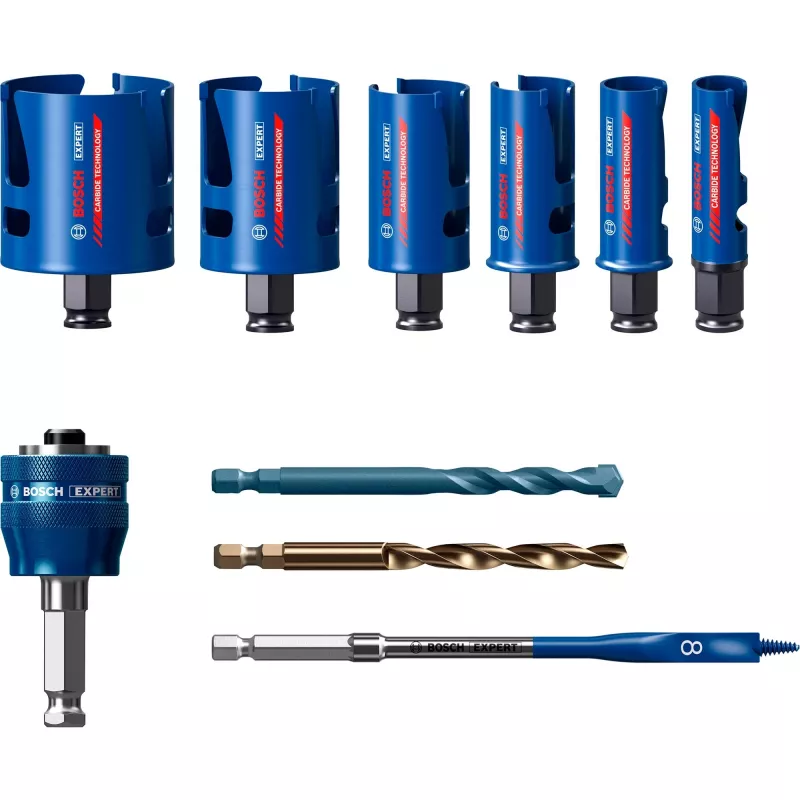 Bosch 2 608 900 490 Expert Construction Material zestaw otwornic, 10 szt., 20–64 mm