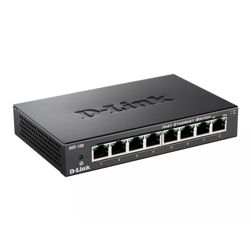 D-Link DES-108 Czarny