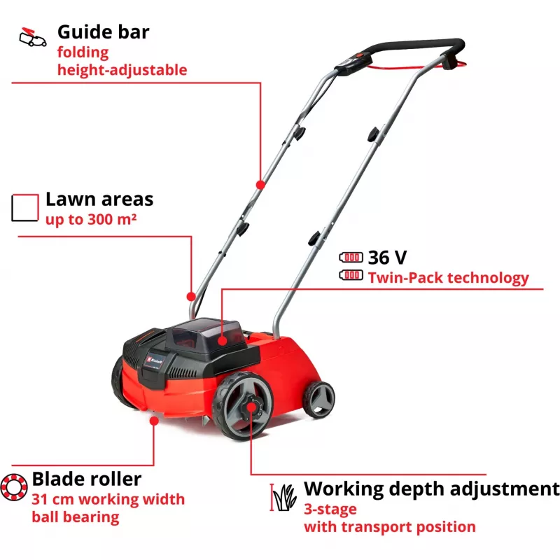 Odkurzacz beczkowy Einhell GC-SC 36/31 Li-Solo