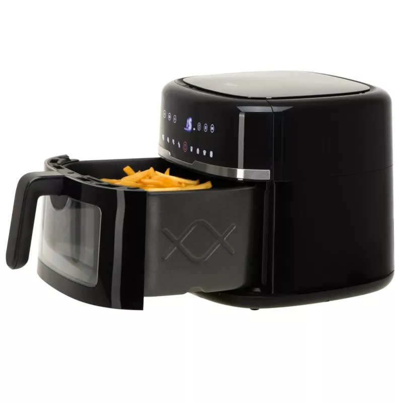 Adler AD 6318 frytkownica beztłuszczowa, 8 l, 2500 W, wyświetlacz LCD, 9 programów, czarna