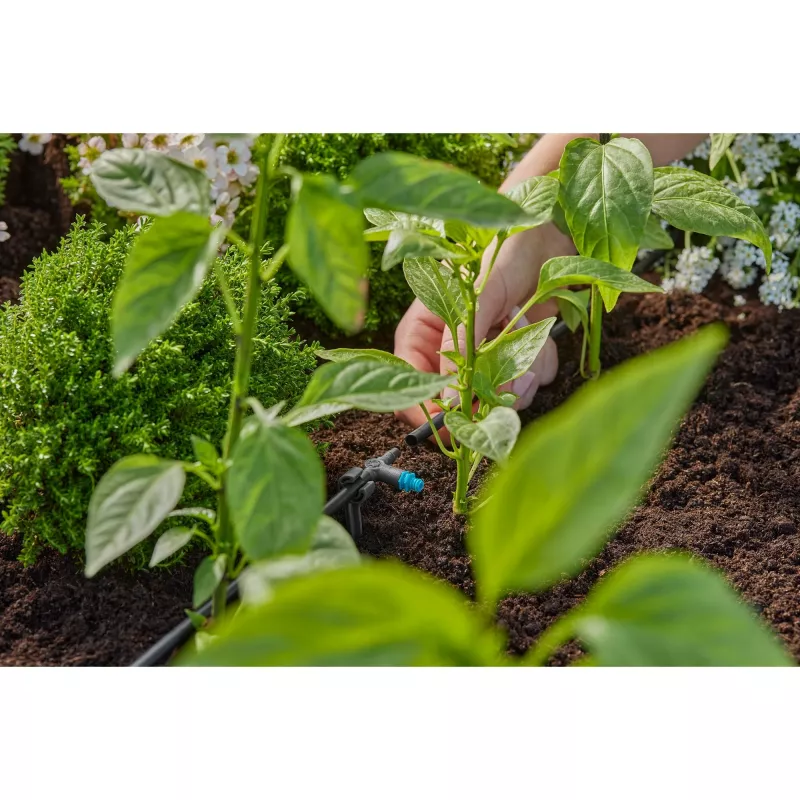 Kroplownik nawadniający Gardena 13317-20 2 l/h Czarny Montaż przewodowy
