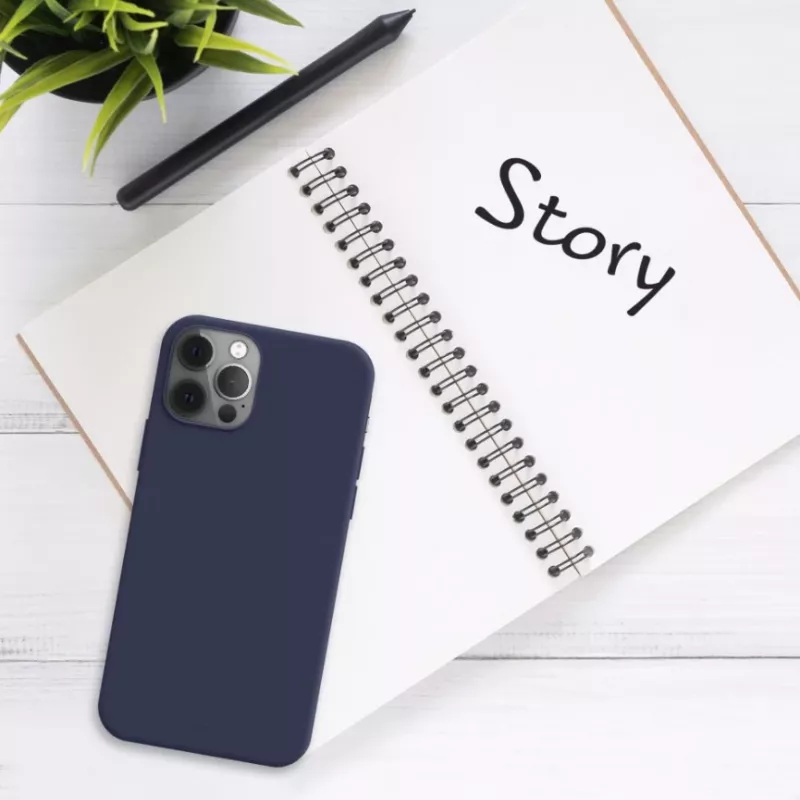 Fixed Story | Tylna obudowa | Apple | iPhone 16 Pro | Gumowana | Niebieska