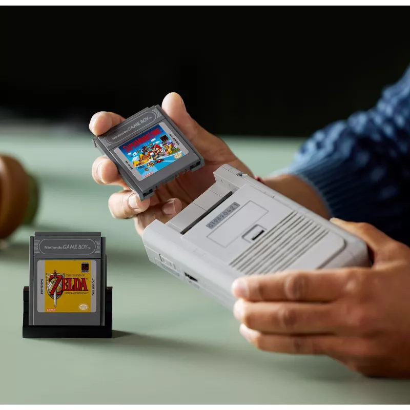 Zestaw konstrukcyjny LEGO Retro Design Game Boy 72046 – szczegółowa replika modelu, stojak ekspozycyjny
