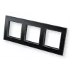 eQ-3 Homematic IP 162150A1 szklana ramka, 3-krotna, czarna
