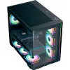 Obudowa komputerowa Tower AEROCOOL P500C EVO-G-BK-v1 z 2 panelami ze szkła hartowanego, czarna
