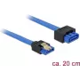 Kabel SATA DeLOCK 84971 0.2 m SATA 7-pin SATA 22-pin + Molex 4-pin Czarny Niebieski