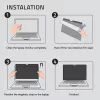 Qoltec Filtro Privacy GDPR do MacBook Air 13 inch Magnetyczna Ochrona Oczu (13.60, 16:9), Folia Ochronna na Notebook