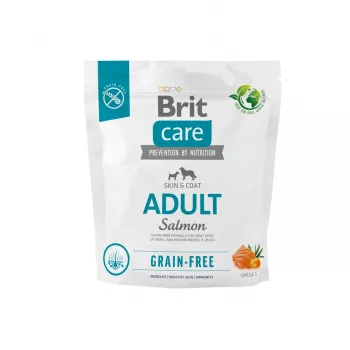 Sucha karma dla psa Brit BRIT Care bezzbożowa Adult Small & Medium Salmon 1 kg — białko 26%, tłuszcz 15%