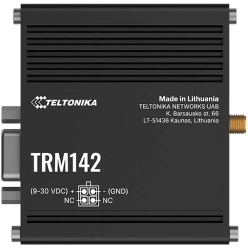 Przemysłowy modem 4G TELTONIKA TRM142 — łączność LTE, kompaktowa konstrukcja przemysłowa