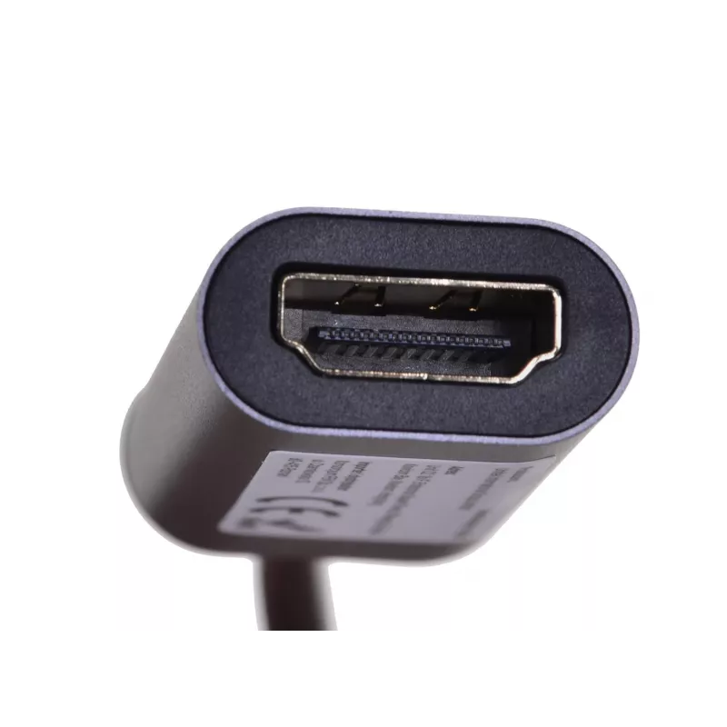 UNITEK V1420A Przejściówka wideo 0,15 m USB Type-C HDMI Szary