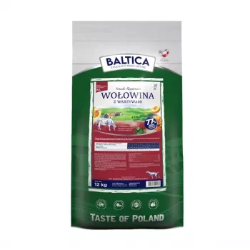 BALTICA regionalne smaki Ras średnich i dużych Wołowina z warzywami - sucha karma dla psów - 12kg