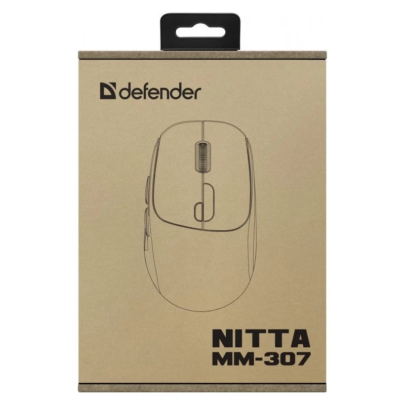 Mysz Defender NITTA MM-307 RF+BT OPTYCZNA 1600dpi 6P BIAŁA