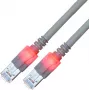 EasyLan saCon DualBoot LED-kabel krosowy S/FTP Cat.6 0.5m Szary - Sieć - FTP