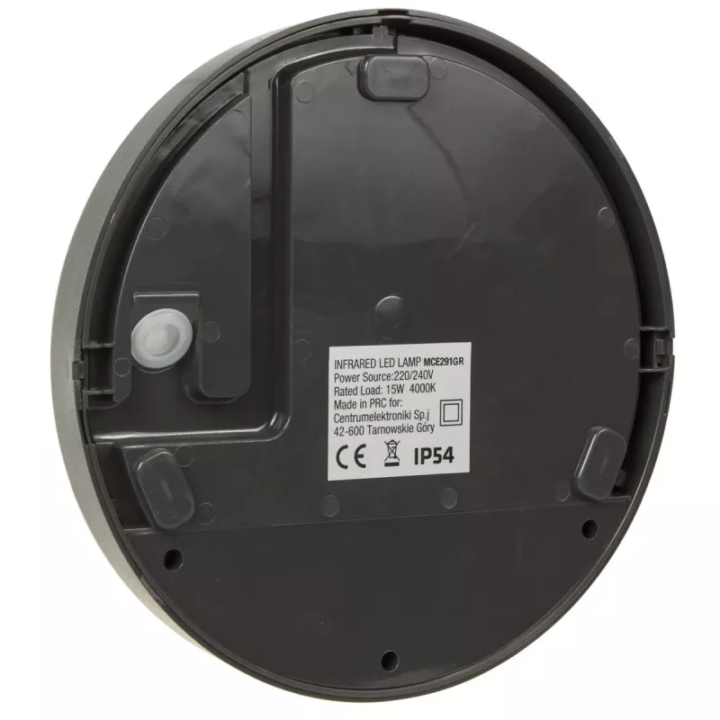 Lampa LED 15W z czujnikiem ruchu na podczerwień MACLEAN MCE291 GR