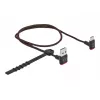 Kabel USB DeLOCK EASY-USB 2.0 wtyk męski typu A na wtyk męski typu C kątowy 0,5 m czarny