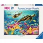 Puzzle Ravensburger niebieski Underwater World 1000 elementów, dla nastolatków/dorosłych, format standardowy
