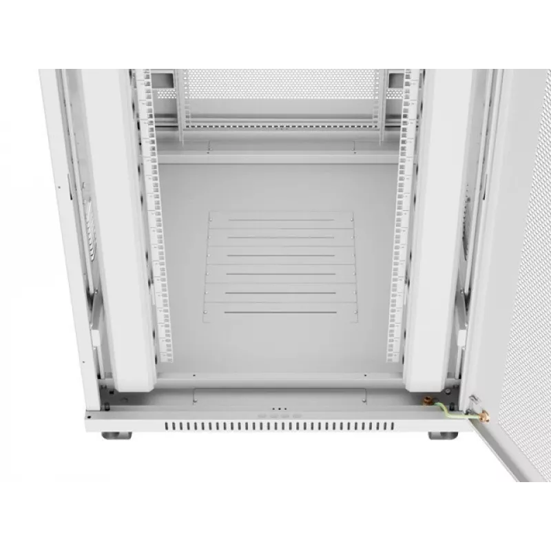 SZAFKA RACK WOLNOSTOJĄCA 19 inch 27U 800X1000 SZARA PERFOROWANE DRZWI LCD LANBERG (PAKOWANIE PŁASKIE)