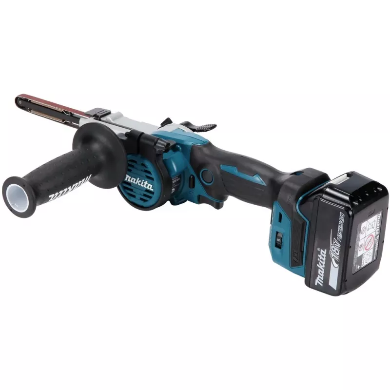 Szlifierka taśmowa Makita DBS180Z, czarno-niebieska