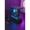 TACENS Mars Gaming MCPRISMA Midi Tower PC case, Czarny, tempered glass, supports ATX/Micro-ATX/Mini-ITX, 2x3.5 inch + 2x2.5 inch bays