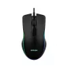 Przewodowa podgrzewana mysz gamingowa ActiveJet AMY-W390 — symetryczna, optyczna 2000 DPI, USB typu A, 4 przyciski, czarna
