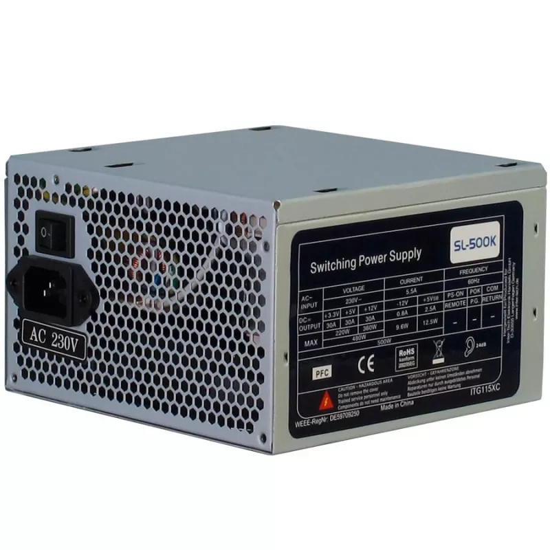 Zasilacz INTER-TECH SL-500K 500W z wentylatorem 120mm
