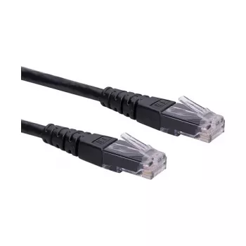 Kabel krosowy ROLINE kat.6 klasa E UTP czarny 0,3 m