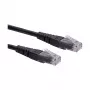 Kabel krosowy ROLINE kat.6 klasa E UTP czarny 0,3 m