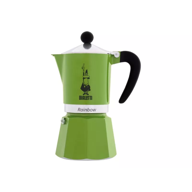 Bialetti Rainbow Moka pot Czarny, Zielony