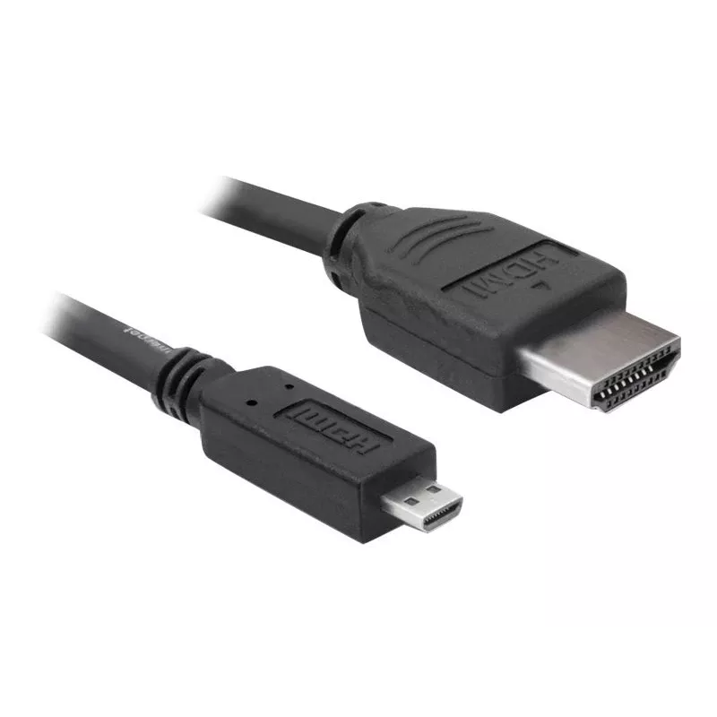 DeLOCK - Kabel wideo/audio - HDMI - 32 AWG - HDMI, 19-pin (M) - 19-pin Micro-HDMI (M) - 3 m (82663)