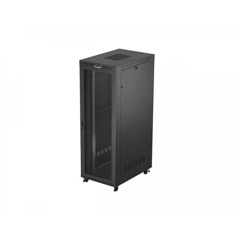 Szafa rackowa LANBERG FF01-8247-23BL 47U wolnostojąca, 2343×800×1200 mm, IP20, 165 kg, obciążenie 1200 kg