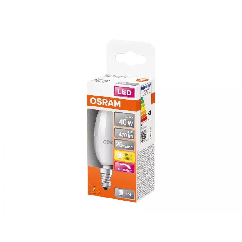 Żarówka LED Ledvance Parathom Classic E14 4,9 W ciepła biel, trzonek E14