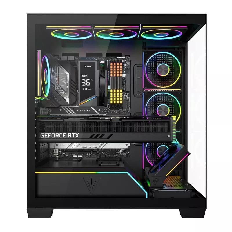 Modecom Volcano Stellar Plus ARGB Midi 8F Black