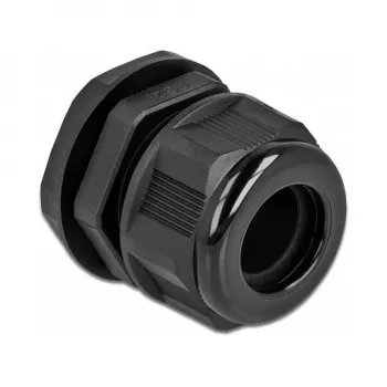 Dławik kablowy DeLOCK 60367 czarny plastikowy 2 szt.