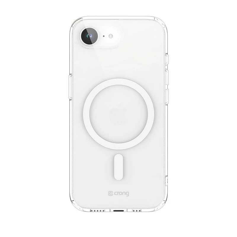 Crong przezroczyste etui MagSafe do iPhone 16e — przezroczysta osłona ochronna, kompatybilne z MagSafe