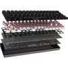 Deltaco GAM-100-DE - 65% - USB + Bluetooth - przełącznik mechaniczny - QWERTZ - RGB-LED - Czarny