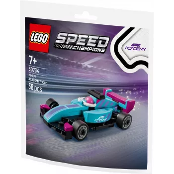 30734 Speed Champions F1 ACADEMY Mini-Auto, Klocki konstrukcyjne w woreczku