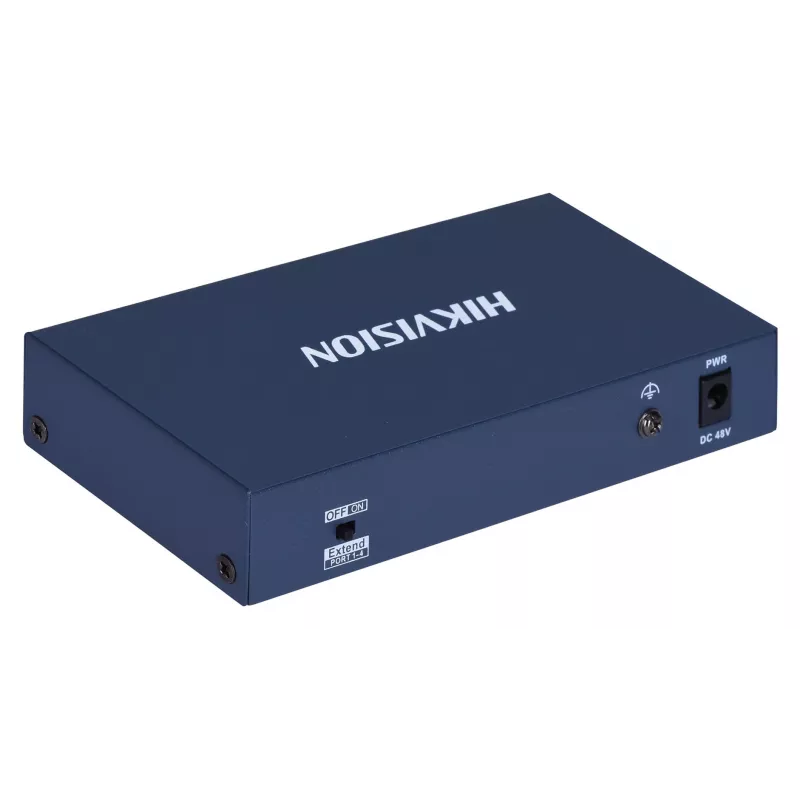 Hikvision DS-3E0106HP-E sieciowy Links Unmanaged Fast Ethernet (10/100) PoE Support niebieski