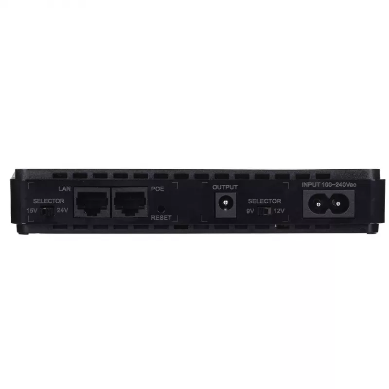 Zasilacz/inwerter MPL Power RouterUPS-30-PoE 30 W, wewnętrzny, 100–240 V, czarny, 160×105×28 mm