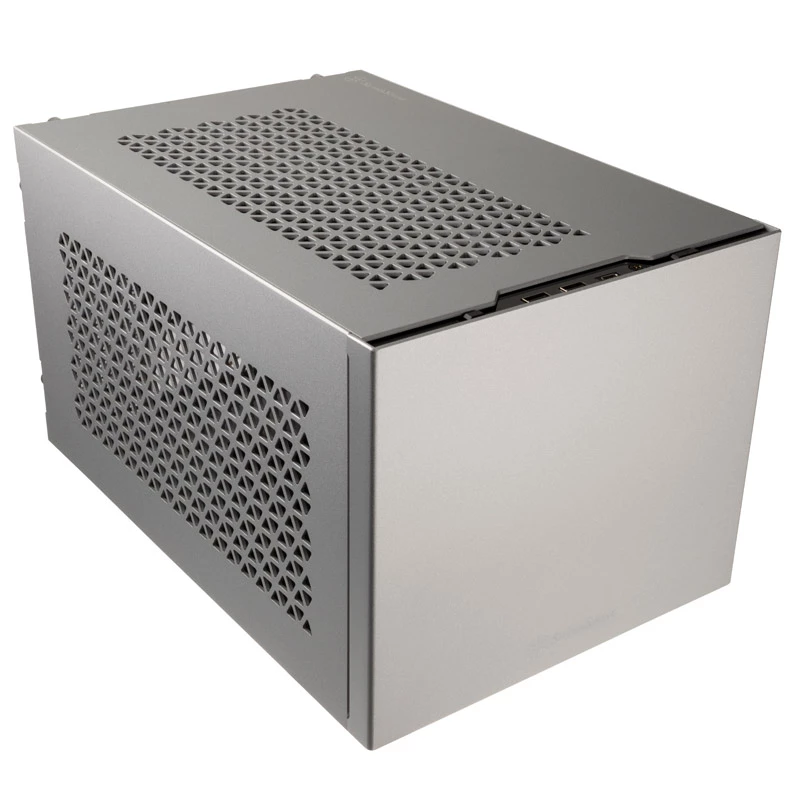 Obudowa Mini-ITX SILVERSTONE SST-SG15S, kompaktowa aluminiowa obudowa srebrna