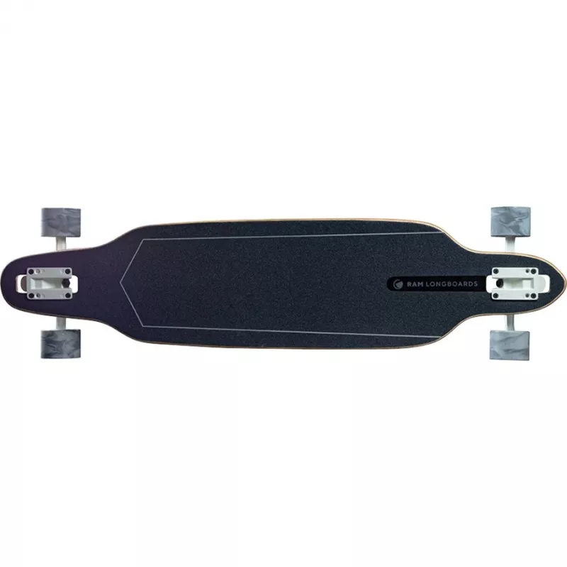 Longboard RAM Solitary Blanc de blanc — longboard RAM, wykończenie biało-szare