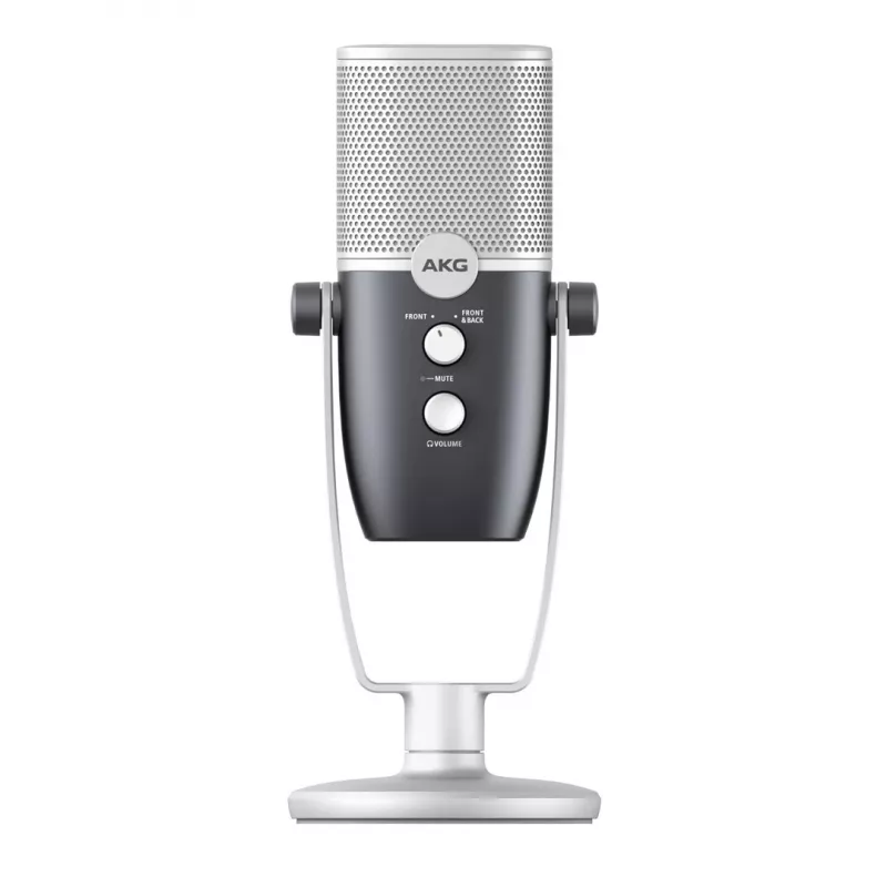 AKG Ara - profesjonalny mikrofon pojemnościowy USB, niebiesko-srebrny