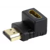 Zmieniacz płci HDMI GEMBIRD A-HDMI90-FML, HDMI na HDMI, adapter kątowy 90°, czarny