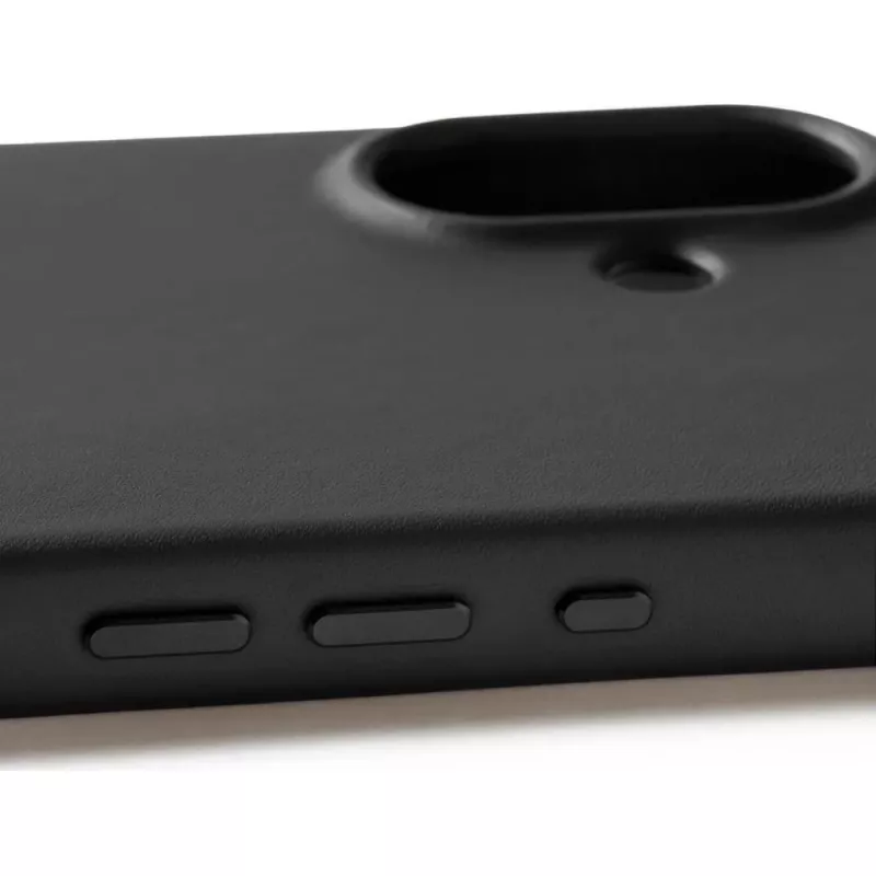 Mujjo Full Leather Case MagSafe etui do iPhone 17 Czarny