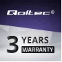 Qoltec 51025 zasilacz/przetwornica do użytku wewnętrznego Czarny