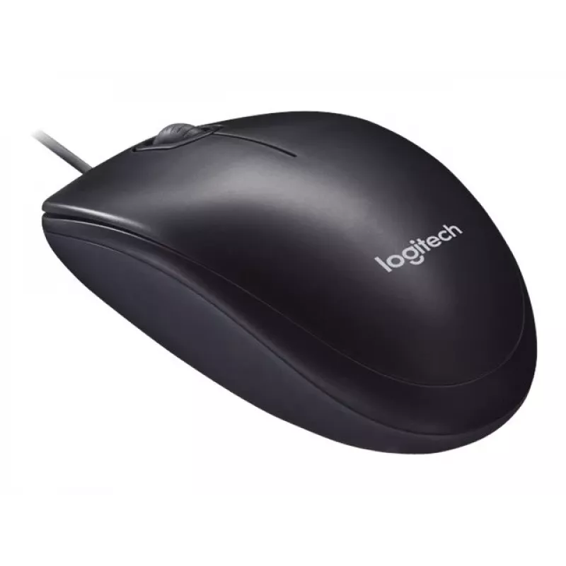 Logitech M90 przewodowa mysz optyczna biurowa — 1000 DPI, symetryczna, USB Type-A, czarna