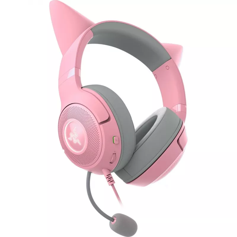 Przewodowe słuchawki nauszne Razer RZ04-04730200-R3M1 — wokółuszne, kabel 1,3 m, 353 g, różowe